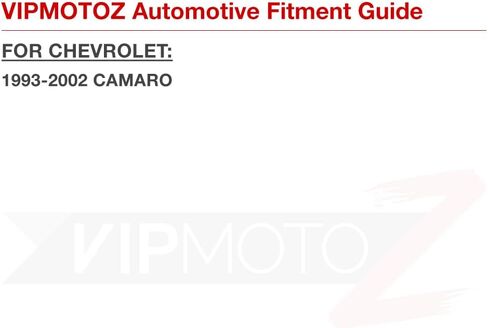 VIPMOTOZ Full LED Rear Red Side Marker Lights Compatible With 1993-2002 Chevy Camaro Chrome Housing Clear Lens Pair Set in Saudi Arabia