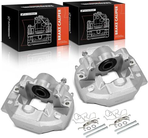 A-Premium Disc Brake Calipers Assembly Without Bracket Compatible with Lexus LS460 2007-2017 4.6L only - Rear Driver and Passenger Side, 2-PC Set in Saudi Arabia