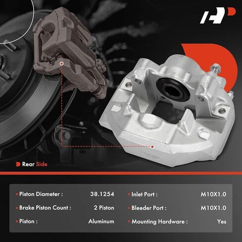 A-Premium Disc Brake Calipers Assembly Without Bracket Compatible with Lexus LS460 2007-2017 4.6L only - Rear Driver and Passenger Side, 2-PC Set in Saudi Arabia
