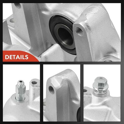 A-Premium Disc Brake Calipers Assembly Without Bracket Compatible with Lexus LS460 2007-2017 4.6L only - Rear Driver and Passenger Side, 2-PC Set in Saudi Arabia
