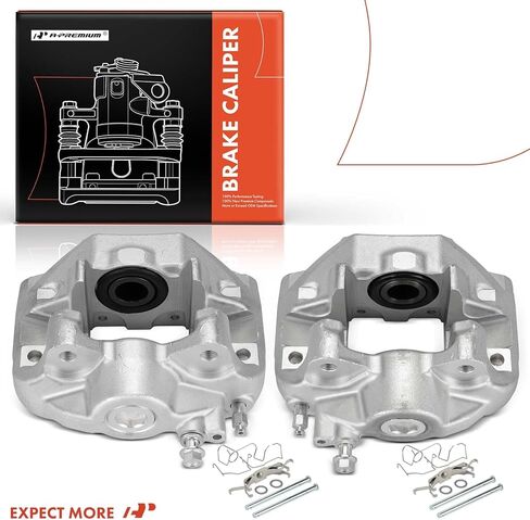 A-Premium Disc Brake Calipers Assembly Without Bracket Compatible with Lexus LS460 2007-2017 4.6L only - Rear Driver and Passenger Side, 2-PC Set in Saudi Arabia
