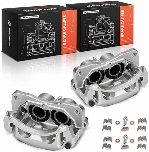 A-Premium Disc Brake Caliper Assembly with Bracket Compatible with Mazda Vehicles - MPV 2000-2006 - Front Driver and Passenger Side in Saudi Arabia