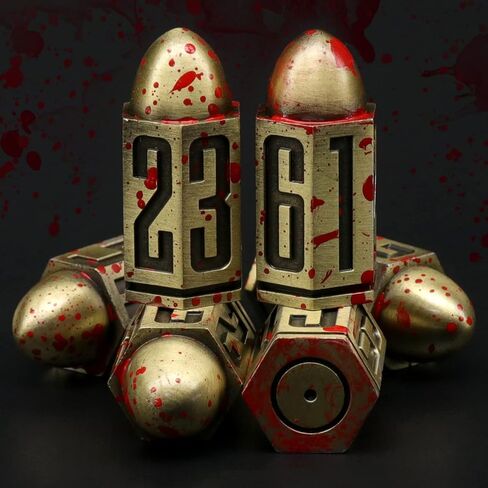 مجموعة النرد الرصاصي، DND النرد المعدني المسدس، ZHOORQI D6 Dice Gun Dice D&D هدايا للأبراج المحصنة والتنينات، Pathfinder، Warhammer 40k أو ألعاب الطاولة ذات الطابع (7-برونزية) in Kuwait