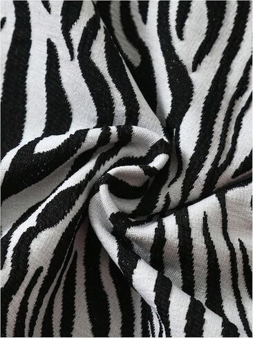 Milumia Women's 3 Piece Zebra Striped Swimsuit Halter String Triangle Bikini Sets with Cover Up Skirt in Saudi Arabia
