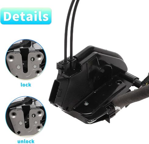 X AUTOHAUX Replacement Front Left Driver Side Power Door Lock Actuator Motor with Cable for Nissan Versa Note 2014-2017 Door Latch Actuator Assembly Replace No.805013WC6A Black in Saudi Arabia