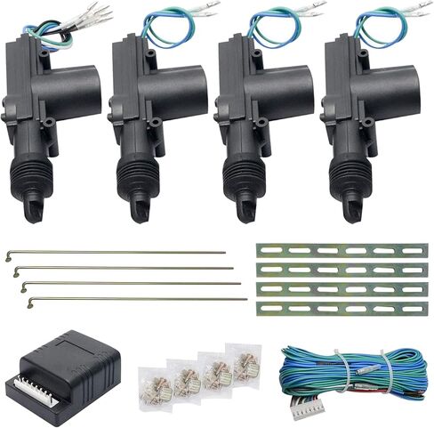 Car Motor Universal Door Lock Actuator, 12V Heavy Duty Power Door Central Locking System, Car Control Conversion Kit Fits for 2, 4 Doors Vehicles in Saudi Arabia