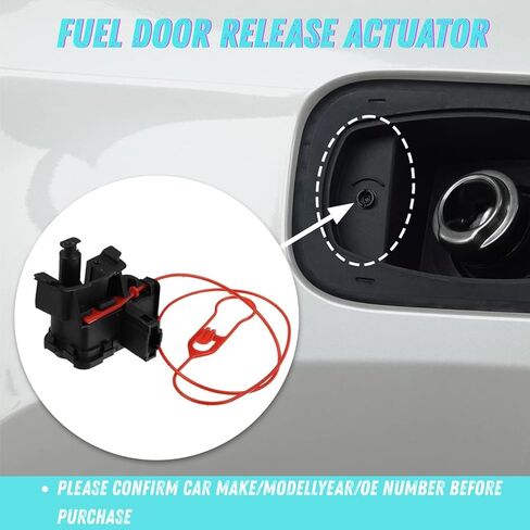 مشغل قفل باب حشو الوقود 8K0862153H لأودي A4 A5 Q5 S4 S5 RS5 SQ5 كوبيه | فتاحة محرك إطلاق باب الوقود 2-Pin OE 8K0862153J قطعة بديلة سوداء in Saudi Arabia