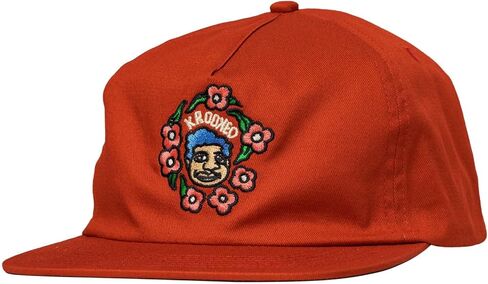 قبعة Krooked Skateboard Hat Sweatpants Redux Snapback باللون الأحمر الداكن in Kuwait