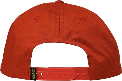 قبعة Krooked Skateboard Hat Sweatpants Redux Snapback باللون الأحمر الداكن in Kuwait