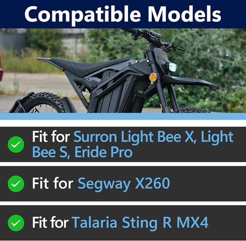 1Set Electric Dirt Bike Headlight with Control Switch for Surron, White Light Headlight Kit Light Bar with Switch for Surron Light Bee X/S, Eride Pro S/SS, Segway X260, Talaria Sting R MX4 in Kuwait