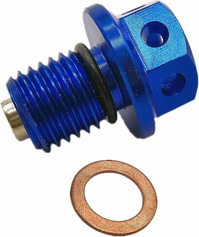 M12x1.5 Engine Drain Plug and Washer Gasket For Honda for CRF for XR Z50 CR80 50cc 90/110/125/140/150CC Pit Dirt(Blue) in Saudi Arabia