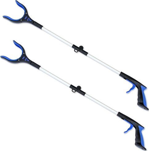 RMS 34 Inch Extra Long Reacher Grabber - Foldable Gripper and Reaching Tool with Rotating Jaw in Saudi Arabia