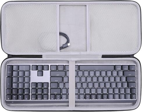 حافظة LTGEM متوافقة مع لوحة مفاتيح الأداء الميكانيكية اللاسلكية المضيئة Logitech MX (من الداخل: 17.3 بوصة × 6.1 بوصة × 1.1 بوصة)، حافظة فقط in Saudi Arabia