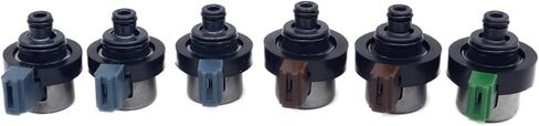 6 Pcs Transmission Solenoid Valve Kit 4EAT 31939-AA191 31939AA130 31939AA160 Compatible For Subaru Baja Forester Impreza Legacy Outback in Kuwait