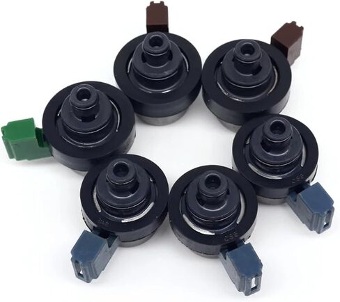 6 Pcs Transmission Solenoid Valve Kit 4EAT 31939-AA191 31939AA130 31939AA160 Compatible For Subaru Baja Forester Impreza Legacy Outback in Kuwait
