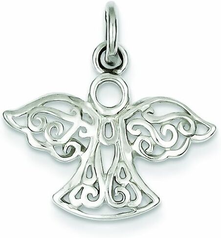 FJC Finejewelers Sterling Silver Filigree Angel Charm in Kuwait