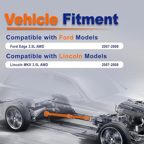 65-2005 عمود محرك المروحة عمود الدفع الخلفي متوافق مع Ford Edge 3.5L AWD 2007 2008 استبدال #19101109-101 7T434K357AC 7T434K357AD in Kuwait