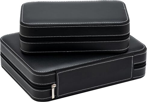 60 PCS Gemstone Display Collection Storage Box with Clear Lid for Gems Diamond and PU Leather Black Bag Holder Container (Black-60pcs) in Saudi Arabia