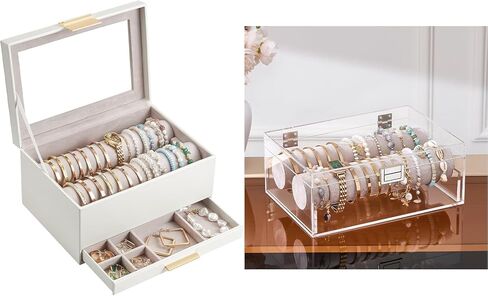 Lolalet Jewelry Organizer Bundle with Clear Bracelet Organizer in Kuwait