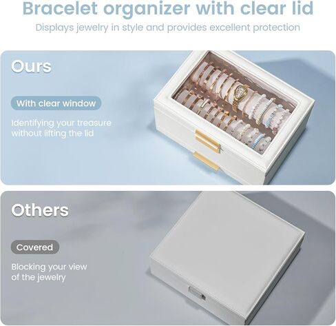 Lolalet Jewelry Organizer Bundle with Clear Bracelet Organizer in Kuwait