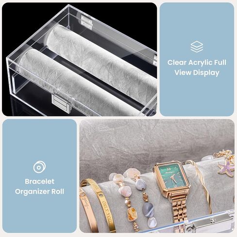 Lolalet Jewelry Organizer Bundle with Clear Bracelet Organizer in Kuwait