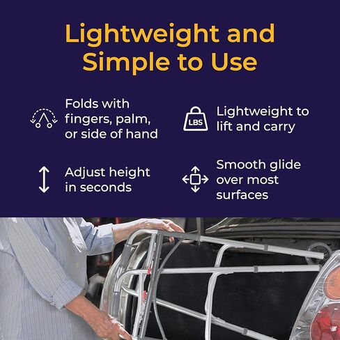 Drive Medical 10210-1 Deluxe 2-Button Folding Walker with Wheels in Kuwait