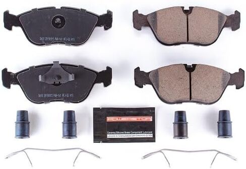 PowerStop Front Brake Pads For Volvo 850 1993-97 |C70 1998-04 |S70 1998-00 |V70 1998-00 - Z23 Carbon-Fiber Ceramic Brake Pads With Installation Hardware, Z23-618 in Saudi Arabia