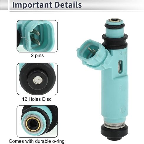 Fuel Injector for Toyota Camry 2.2 2000-2001 Flow Match Fuel Nozzle No.23250-03010/23209-03010 1 Pc in Saudi Arabia