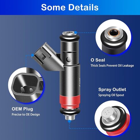 Upgraded FJ482 8 Pack Fuel Injectors Compatible with Dodge Durango 2004-2009,for Ram 1500/2500/3500 2004 2005 2006 2007 2008 5.7L 53032713AA in Kuwait