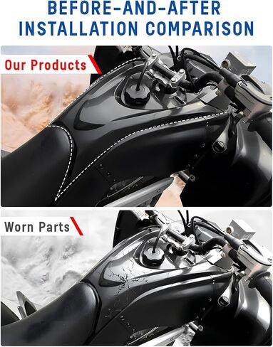 Gas Tank Cover for Yamaha Raptor 700 13-25, Plastic Tank Cap Cover Guard Black Gas Tank Protector for Yamaha Raptor 700 700R 2013-2025 Accessories, Replace OEM #1PE-F171A-00-00, 1PC in Kuwait