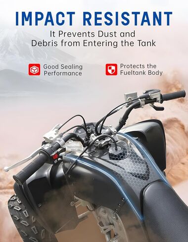 Gas Tank Cover for Yamaha Raptor 700 13-25, Plastic Tank Cap Cover Guard Black Gas Tank Protector for Yamaha Raptor 700 700R 2013-2025 Accessories, Replace OEM #1PE-F171A-00-00, 1PC in Kuwait