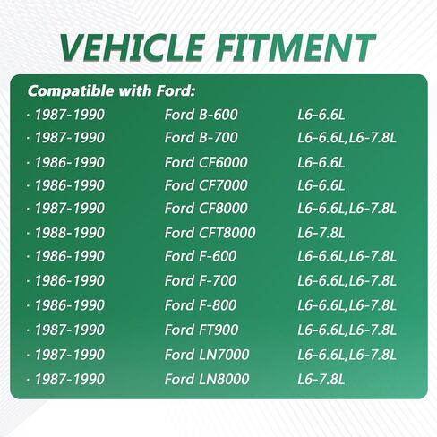 Engine Water Pump AW4062 Compatible with Ford B600 B700 CF6000 CF7000 CF8000 F600 F700 F800 LN7000 LN8000 1990 1989 1988 1987 1986 L6-6.6L L6-7.8L Engine Water Pump in Saudi Arabia
