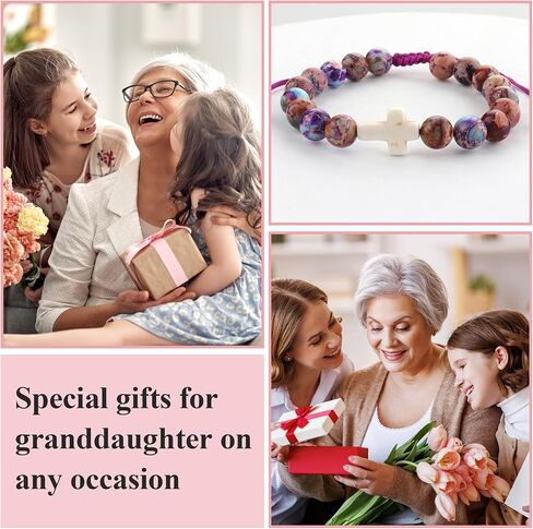 Granddaughter Cross Birthday Gifts from Grandma, Cross Bracelet, Christian Gifts in Saudi Arabia
