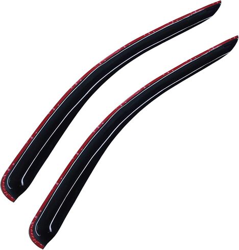 2Pcs Window Visors Rain Guards Compatible with 2002-2008 Dodge Ram 1500 Regular Cab (2-Door) & 2003-2009 Ram 2500 3500 Regular Cab (2-Door), Out-Channel Outside Mount Dark Smoke Window Deflectors in Kuwait