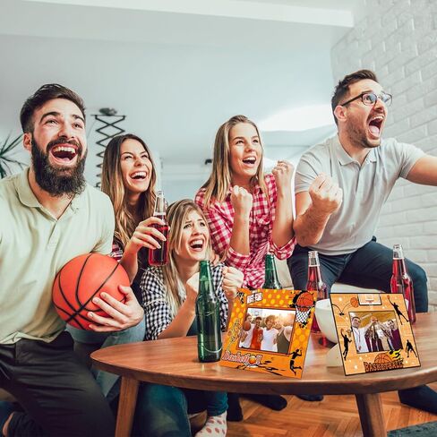 Sumind 6 Pcs Basketball Picture Frame Wooden Sport Themed Photo Frames 4x6 Photograph Gifts for Athletes Coach Team Sports Theme Gifts Tabletop or Wall Display Picture Home Office Decorations in Saudi Arabia