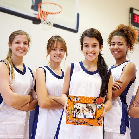 Sumind 6 Pcs Basketball Picture Frame Wooden Sport Themed Photo Frames 4x6 Photograph Gifts for Athletes Coach Team Sports Theme Gifts Tabletop or Wall Display Picture Home Office Decorations in Saudi Arabia