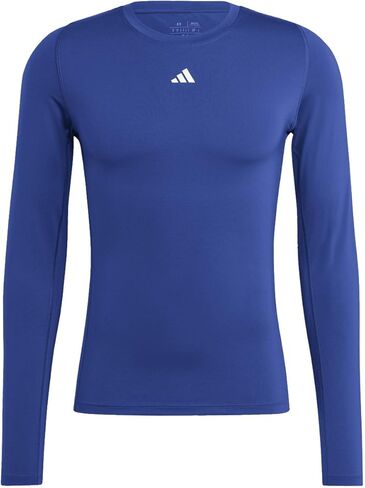 adidas Techfit Mens Long Sleeve T-Shirt M/S Team Royal Blue in Saudi Arabia