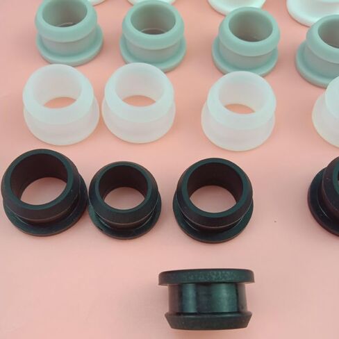 10pcs Hollow Rubber Hole Caps Black Snap-on Grommet Plugs Wire Cable Wiring Protect Bushes O-rings Sealed Gasket 2-30mm(A13mm (E10mm) 40pcs) in Saudi Arabia