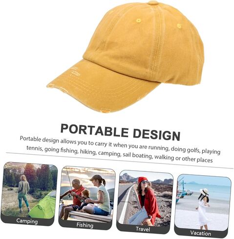 Uonlytech Breathable Ladies Baseball Cap Summer Sun Hat with Curved Brim for Outdoor Sports UV Protection Fits Khaki in Saudi Arabia