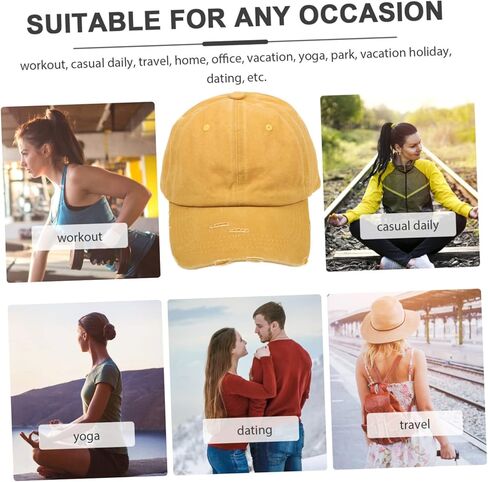 Uonlytech Breathable Ladies Baseball Cap Summer Sun Hat with Curved Brim for Outdoor Sports UV Protection Fits Khaki in Saudi Arabia