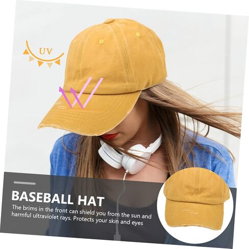 Uonlytech Breathable Ladies Baseball Cap Summer Sun Hat with Curved Brim for Outdoor Sports UV Protection Fits Khaki in Saudi Arabia