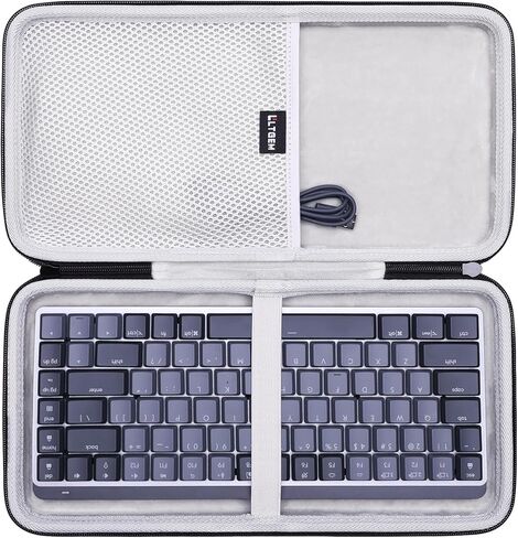 LTGEM Case Compatible with Logitech MX Mechanical Mini Wireless Illuminated Keyboard(Inside: 12.9"x6.1"x0.8"), Case Only in Saudi Arabia