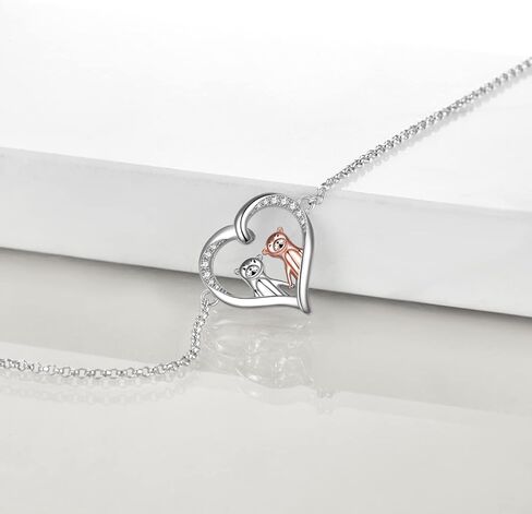 ONEFINITY Otter Gifts for Women Sterling Silver Sea Otter Bracelet Cute Otter Heart Jewelry Bracelet for Mom Sister Gift in Saudi Arabia