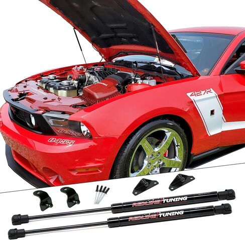 Redline Tuning 21-11016-02 Hood QuickLIFT-Plus System Compatible with Ford Mustang Aftermarket Hoods Only 2005-2014 (All Black Components) in Saudi Arabia