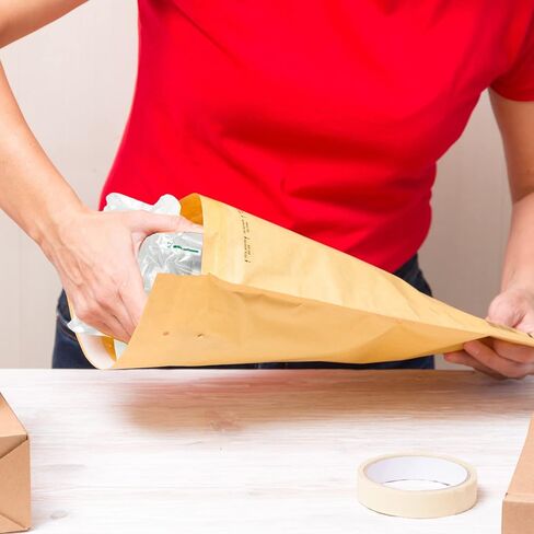 Innovative Haus Pack of 25 7 Inch x 8 Inch Inflatable Air Pillow Pouch Protectors with Free Pump for Heavy Duty Packing and Shipping Packaging Supplies. Protect Fragile Items for Moving and Storage in Kuwait