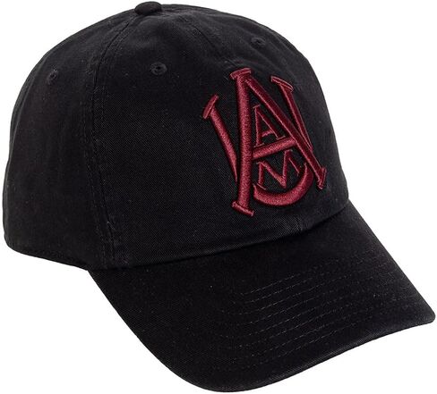 Desert Cactus Alabama A&M University Baseball Hat Bulldogs AAMU Brimmed Embroirderd Hats Cap Adjustable Cloth Strap Adult (Style A) Maroon in Saudi Arabia
