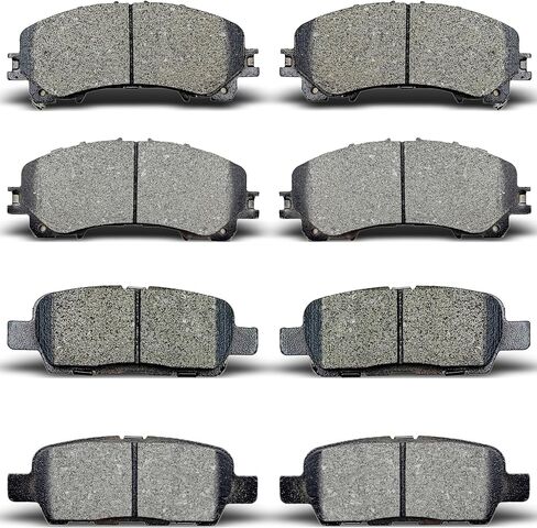 Front & Rear Ceramic Disc Brake Pads for 2014-2021 Infiniti Q50 w/out Sport Package (D1736 D905) in Saudi Arabia