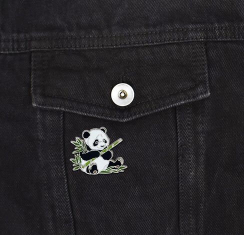 Panda with Bamboo Enamel Pin in Saudi Arabia