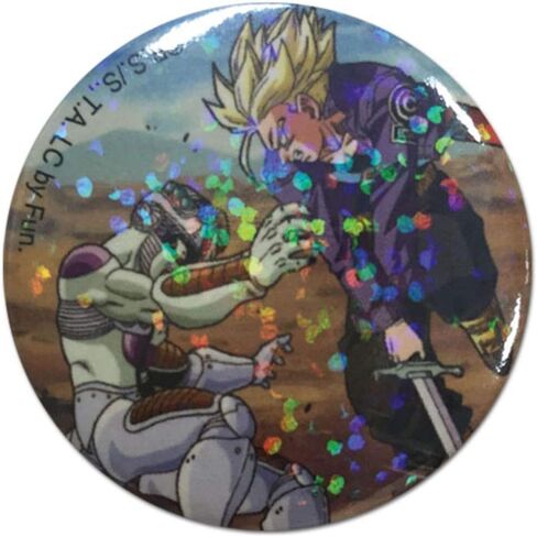 Dragon Ball Z- Frieza And Trunks Glitter Button in Saudi Arabia