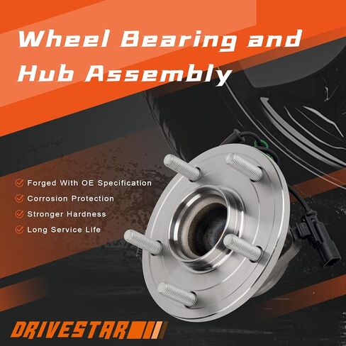 DRIVESTAR 512493 محور العجلة الخلفية ومجموعة المحامل متوافقة مع Chrysler Town & Country 12-16، Dodge Grand Caravan 2012-2020، Ram C/V 2012-2015، Volkswagen Routan 12-13 w/ABS in Saudi Arabia